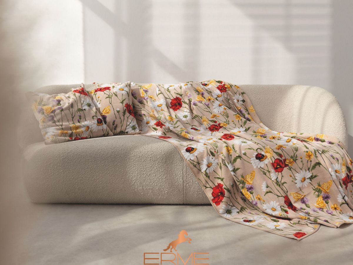 Плед Feiler - DAISY FIELD BEIGE