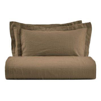 Постільна білизна Biancoperla - Hamilton Mud, 50x75 (2шт), 155x200 (2шт), 270x290