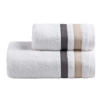 Набір рушників для обличчя + гостьове Biancoperla Antigua Beach/Grisaglia, 60х110 + 40х60 + 100x140