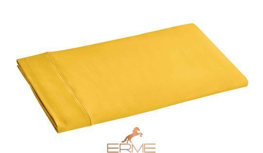 Постільна білизна Blanc Des Vosges Plain Satin Imperial Yellow, 50x70, 155x200, 180x290