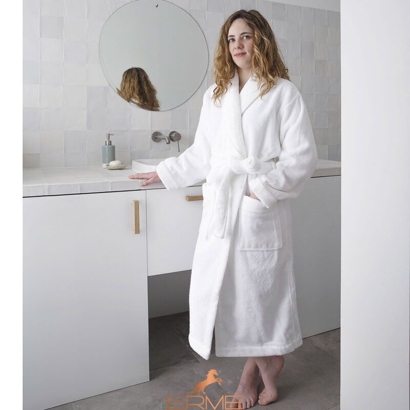 Халат 100% хлопок Le Jacquard Francais Caresse White (размер S)