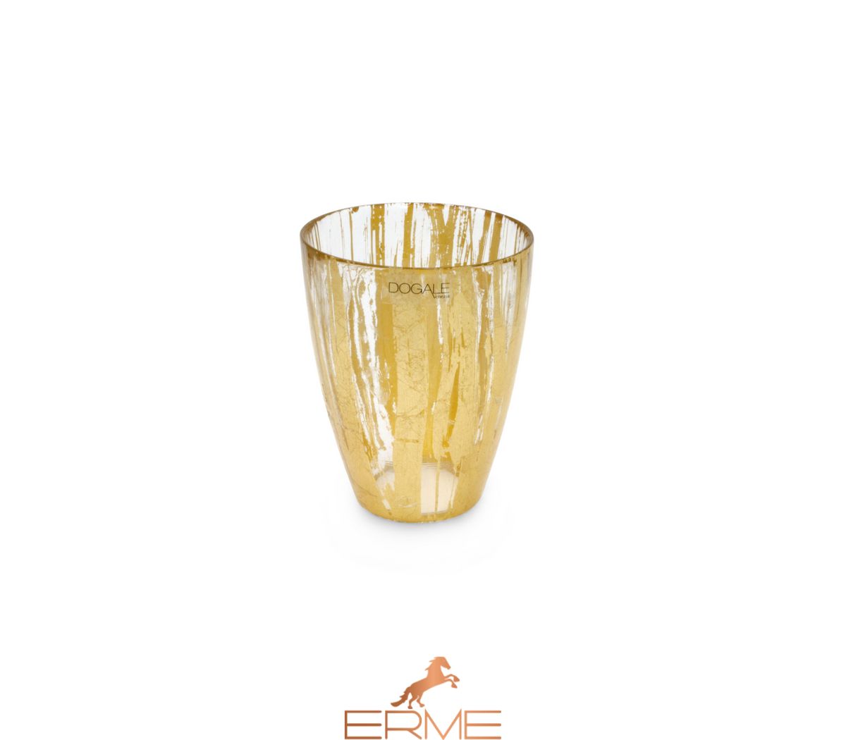 Dogale Solee Luna - Decorative vase Gold Leaf