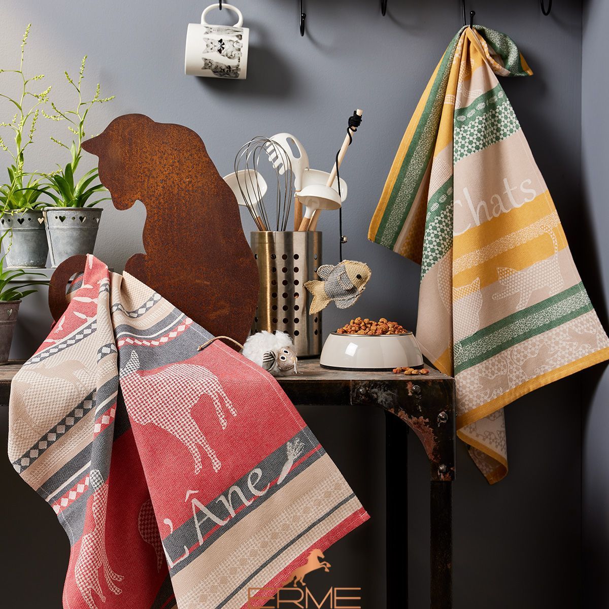 Kitchen towel Coucke - Les &Acirc;nes