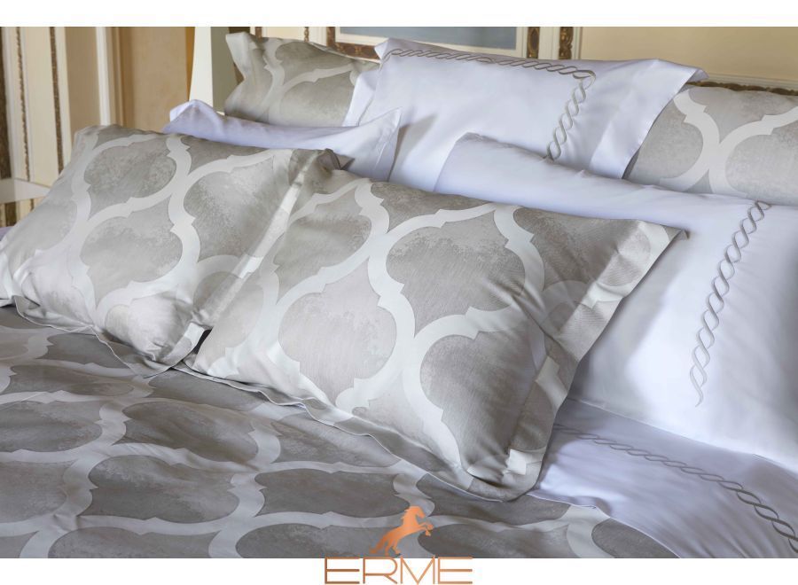 Bed linen Signoria Firenze Bellagio Grey, 50x75, 155x200 (2pc), 270x290