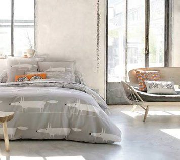 Bed linen Scion Living - Mr Fox GRIS, 50x75, 140x200, 180x290
