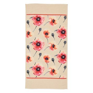 Рушник Feiler - Klatschmohn Muschel - Coralle 50х100