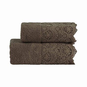Набір рушників для обличчя + гостьове Biancoperla Canastra Fango, 60х110 + 40х60 + 100x140