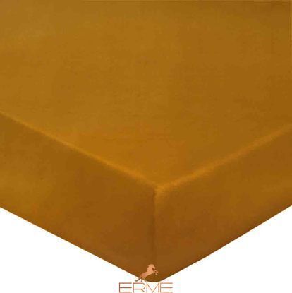 Bed linen Blanc Des Vosges Plain Satin Amber, 50x70, 155x200, 180x290