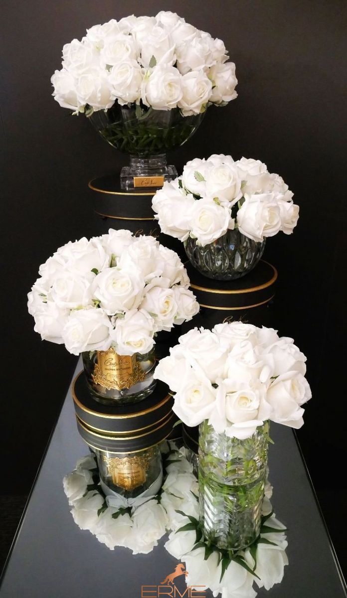 Aromatic composition Cote Noire Centerpiece - White / Gold, Under the order (delivery from 4 weeks)