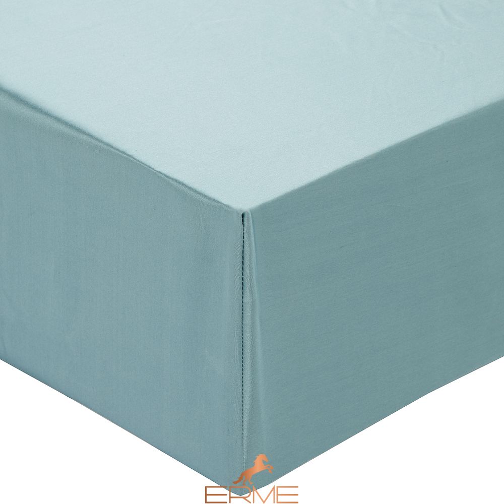 Gingerlily elasticated silk sheet - Teal, 140x190 with elastic