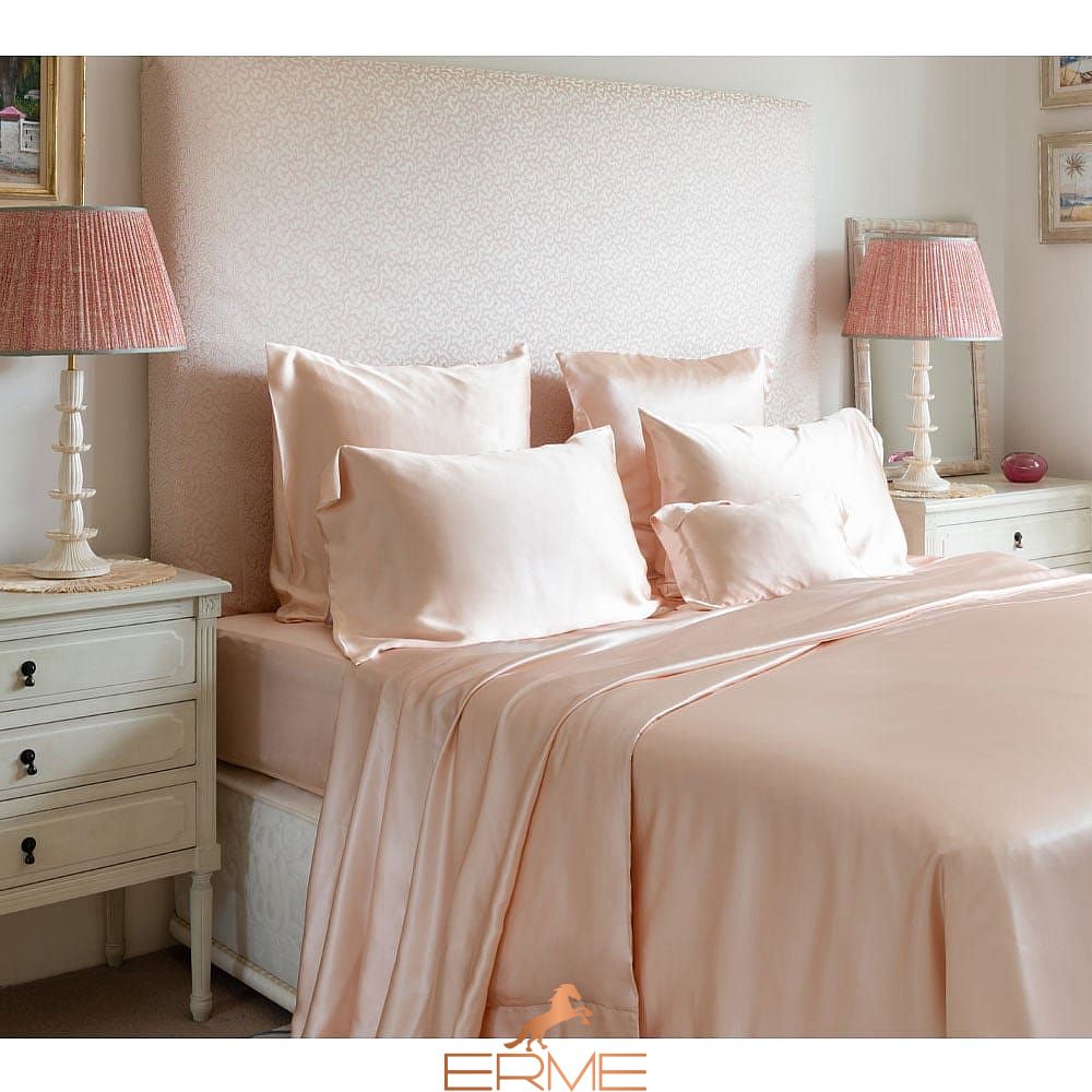 Gingerlily silk duvet cover - Rose Pink, 240x260