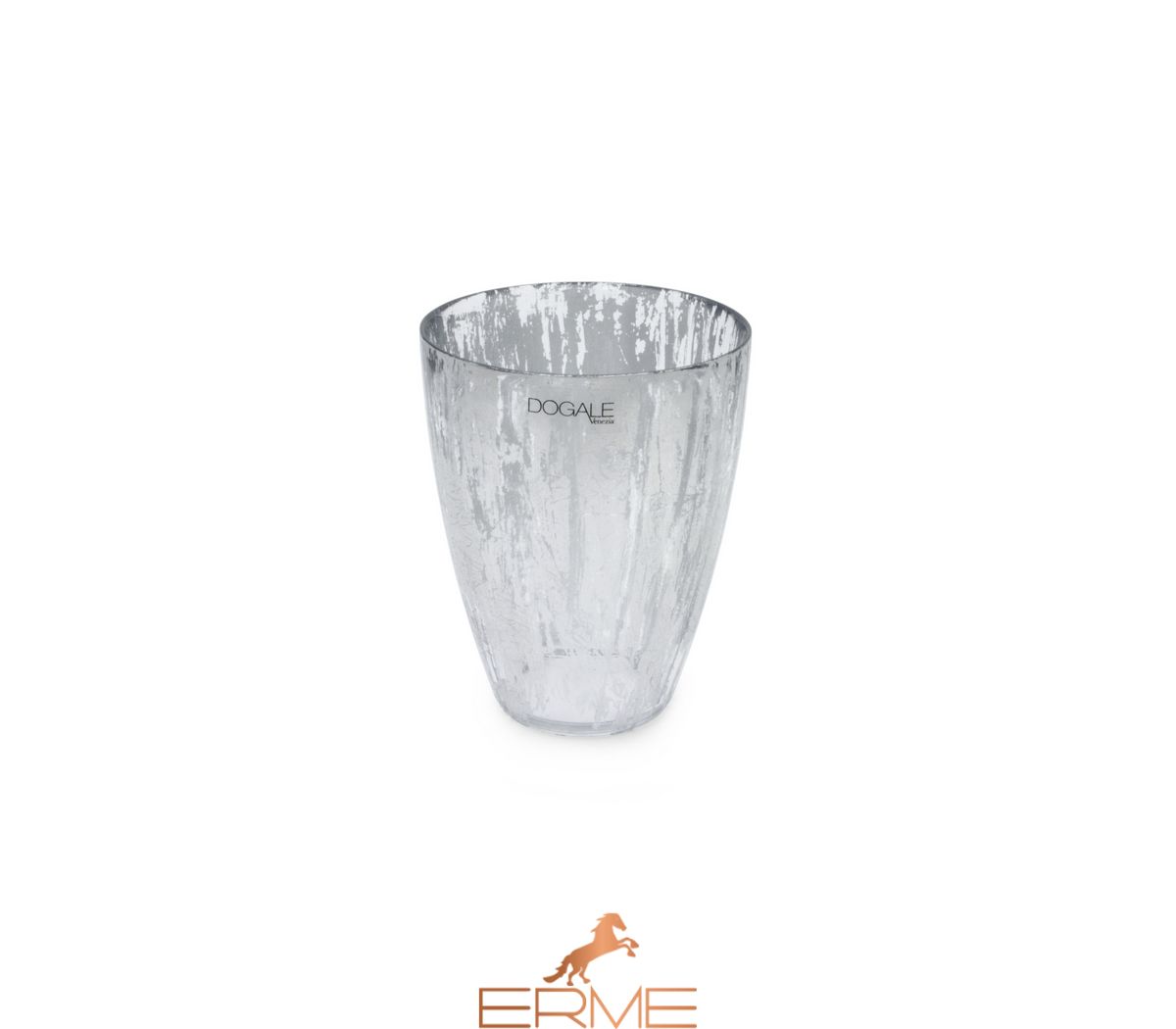 Dogale Solee Luna - Decorative vase Silver Leaf