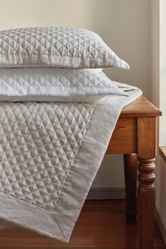 Bovi linen bedspread - Hudson col.Flax, FLAX, 280x260