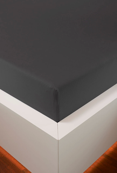 Простирадло на гумці Hefel Tencel Fitted Sheets Antracite, 90x200 - 100x220 на резинці