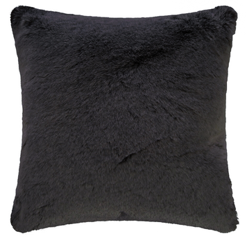 Square fur pillowcase Mansion - Frosted Black