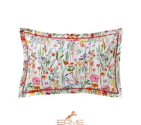 Bed linens - Blanc Des Vosges Primavera Coquelicot, 50x70, 220x240, 270x300