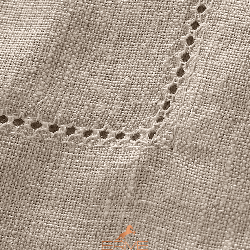 Serving rug Alexandre Turpault FLORENCE Sesame from linen OFG 37x50 cm