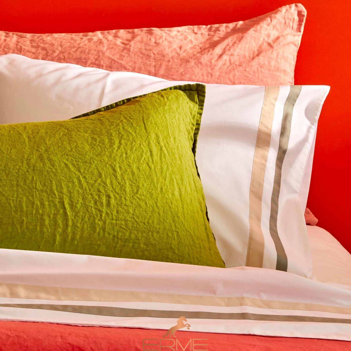 Bed linen Biancoperla - Antigua Beach/Seafood, 50x75 (2pc), 155x200 (2pc), 270x290