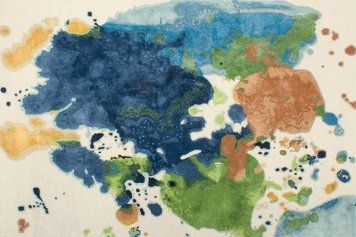 Carpet Serge Lesage - Mask bleu vert