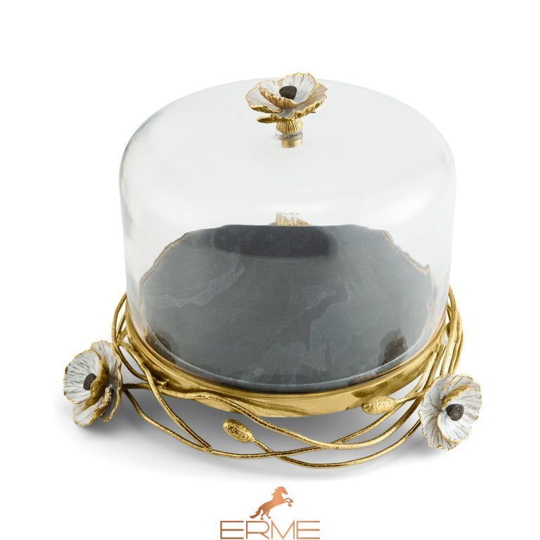 Michael Aram - Cake dish with Anemone lid