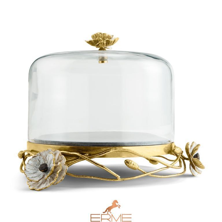 Michael Aram - Cake dish with Anemone lid