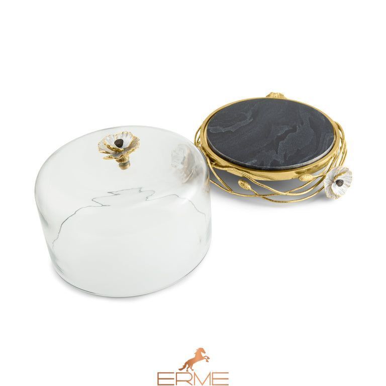 Michael Aram - Cake dish with Anemone lid