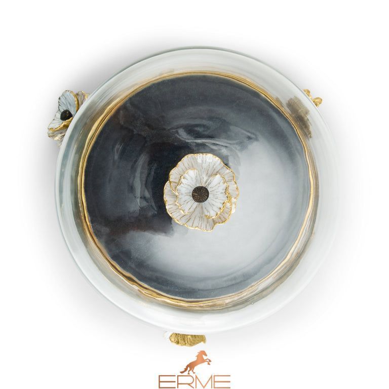 Michael Aram - Cake dish with Anemone lid