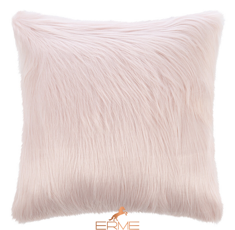 Square fur pillowcase Mansion - Himalaya Blush