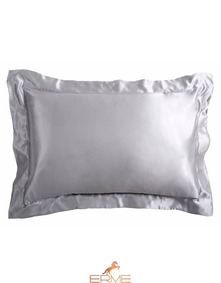 Gingerlily silk pillowcase - Silver Grey, 50x75