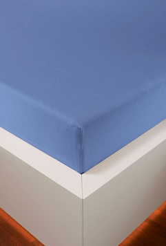 Простирадло на гумці Hefel Tencel Fitted Sheets Midblue, 90x200 - 100x220 на резинці