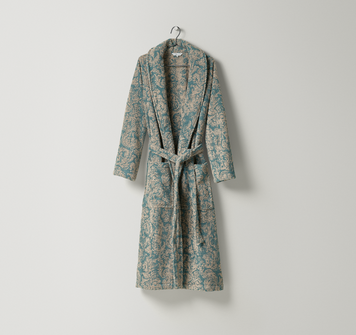 Махровый халат Leitner Leinen - Friuli Teal, S