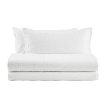 Bed linen Biancoperla - Nantes White, 50x75 (2pc), 155x200 (2pc), 270x290