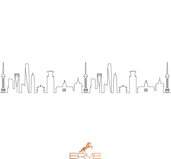 Набір кавових ложок Christofle Mood Skyline Shanghai з футляром, 6 предметів