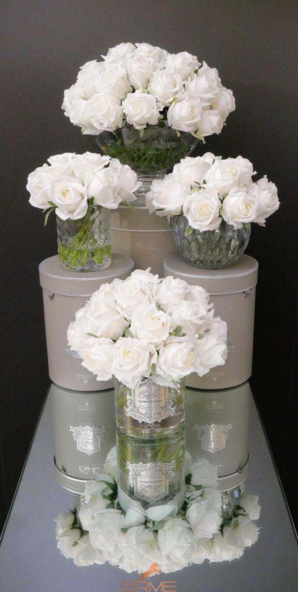 Aromatic composition Cote Noire Centerpiece - White / Silver, Under the order (delivery from 4 weeks)