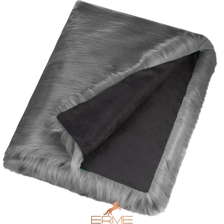 Fur rug for bed Mansion - Himalaya Pearl