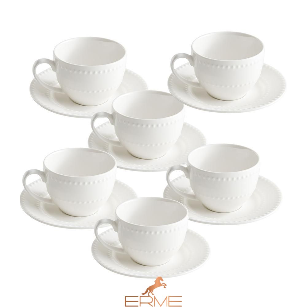 La porcellana Bianca - Tea cup with saucer - Collina