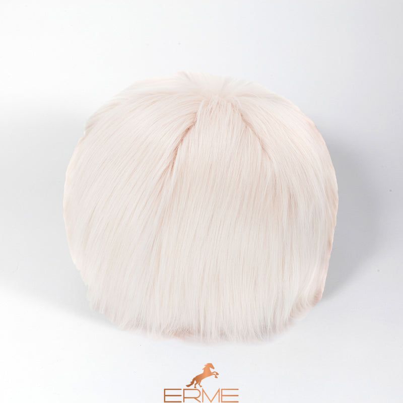 Round fur pillow Mansion - Himalaya Blush