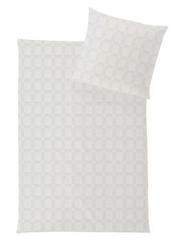 Постільна білизна - Hefel Dobby Weave SQUARE BIG IVORY, 50x70 (2шт), 140x200