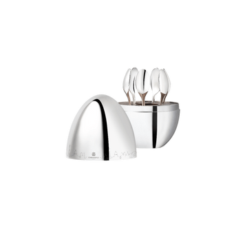 Christofle Mood Skyline Paris 6-Piece Espresso Spoon Set with Chest