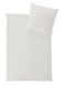 Постельное белье - Hefel Dobby Weave SQUARE BIG IVORY, 50x70 (2шт), 140x200