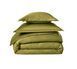 Постільна білизна Blanc Des Vosges Plain Satin Olive, 50x70, 155x200, 180x290